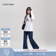 Calvin KleinJeans春秋男女情侶中性休閑通勤ck印花打底衫圓領(lǐng)長(cháng)袖T恤上衣