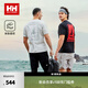 HELLY HANSEN, H/H海麗漢森h(huán)h25夏新情侶款日常休閑防曬彈力圖案印花短袖T恤 黑色 XL