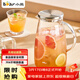 小熊（Bear）家用涼水壺 高硼硅玻璃杯1.5L 大容量冰箱冷水壺杯子啤酒杯