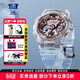 卡西歐（CASIO）新款系列女表 時(shí)尚運動(dòng)防水手表 多彩透明系列 透明款GMA-S120SR-7A