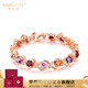 梵哲詩(shī)輕奢高檔女士手鏈女星座水晶日韓版手鐲生日禮物38女神節送女友 多姿多彩玫瑰金手鏈【七倉發(fā)貨】
