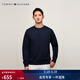 Tommy Hilfiger【戶(hù)外防曬】秋冬男裝休閑運動(dòng)字母純色圓領(lǐng)內搭套頭衫衛衣 藏青色DW5 L （推薦：150-165斤）