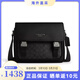 蔻馳（COACH）輕奢男包 老花Racer郵差包信使包男士單肩斜挎包 CT716 黑灰 QBMI5