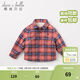 戴維貝拉（DAVE＆BELLA）加絨格子女童襯衣兒童襯衫男童長(cháng)袖上衣秋冬打底衫寶寶冬季中大童 英格蘭格 90 cm(3Y(建議身高80-90cm))