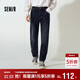 森馬（Semir）森柔|牛仔褲男冬季加絨彈力錐形褲2025貓須做舊長(cháng)褲109725124106