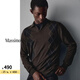 Massimo Dutti新季特惠2026男裝休閑百搭款羊毛混紡菱形紋毛衣針織衫01174218 深棕色 S (175/92A)