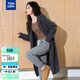 唐獅（TonLion）2025秋冬簡(jiǎn)約氣質(zhì)連帽中長(cháng)款女開(kāi)衫外套