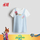 H&M【瘋狂動(dòng)物城】童裝兒童女童連衣裙春季新款朱迪T恤式裙1346691 淺藍色/瘋狂動(dòng)物城 130 130/64(6-8Y)