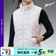 必邁（bmai）新款跑步棉馬甲訓練保暖輕便透氣棉服舒適棉背心滑雪戶(hù)外馬拉松 暴風(fēng)白【女】 M