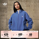 adidas經(jīng)典三條紋運動(dòng)連帽夾克外套男女秋季阿迪達斯三葉草   深藍   L
