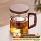憶壺茶泡茶杯茶水分離杯水杯男士茶杯個(gè)人專(zhuān)用泡茶杯玻璃綠茶杯子 【特價(jià)沖量】400ML木語(yǔ)杯