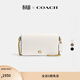 蔻馳（COACH）女士經(jīng)典標志MILA通勤斜挎包單肩包老花復古鏈條女包 B4/粉筆白色