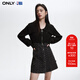 ONLY秋季NBA聯(lián)名款翻領(lǐng)套裝短裙牛仔連衣裙女|124142003 J09 深牛仔灰色 L (170) 88A