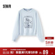 森馬（Semir）[商場(chǎng)同款]JUJU聯(lián)名衛衣女落肩寬松秋季2025趣味圖案101525116021