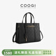 COOGI包包女款輕奢侈女士斜挎手提包生日母親情人節禮物送女友老婆媽媽 黑色C356218322