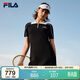 FILA 斐樂(lè )官方【楊冪同款】女編織連衣裙夏時(shí)尚休閑修身POLO裙子