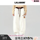 LALABOBO【玩偶熊系列】衛褲25年冬新原創(chuàng  )高級抽繩百搭保暖褲RBED-WXZC17 本白色 L