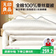 無(wú)印良品全棉蠶絲被100%蠶絲夏涼被子春秋貢緞提花空調被芯約3斤200*230cm