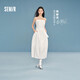 森馬（Semir）陳都靈|郁金香裙擺|連衣裙女26夏純欲抹胸吊帶長(cháng)裙109326114003