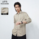 太平鳥(niǎo)男裝 夏季襯衫寬松男士襯衣B1CBD2109 卡其1（合體） L