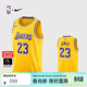 耐克NBA官方-湖人詹姆斯球衣男籃球服速干23號運動(dòng)背心DN2009-733 黃色 XL