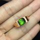 宥熙天然綠碧璽戒指 18k金鑲嵌鉆石
