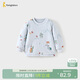 童泰（TONGTAI）寶寶上衣秋冬季純棉夾棉嬰兒衣服兒童內衣加厚棉服棉襖藍色110cm