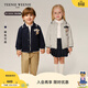 Teenie Weenie Kids小熊童裝26年新款男女寶寶學(xué)院風(fēng)翻領(lǐng)按扣外套 藏青色 110 cm