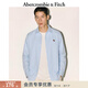 Abercrombie & Fitch【經(jīng)典老錢(qián)風(fēng)】小麋鹿圖案美式通勤長(cháng)袖襯衫25秋男裝125-5292 藍色 S (175/92A)