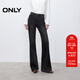 ONLY2025冬季新款做舊水洗低腰寬松微喇褲長(cháng)褲牛仔褲女|125432011 J09深牛仔灰色 S S標準褲長(cháng)