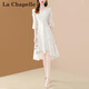 拉夏貝爾（La Chapelle）短袖連衣裙女裝2026年夏季新款時(shí)尚中長(cháng)款法式小個(gè)子夏天裙子 圖片色 M