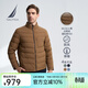 諾帝卡（NAUTICA）男裝秋冬新款防輕濺水休閑羽絨服JE1400/JE2400 輕薄無(wú)袖標JE1400 砂礫黃20B XL