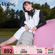 凱浦林【生日禮物】kipling女款26春夏新款簡(jiǎn)約雙肩背包書(shū)包|SEOUL系列 M-巖石灰