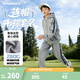 Converse匡威兒童裝男童套裝春季新款開(kāi)衫連帽衛衣長(cháng)褲2件套女童時(shí)尚套裝 巖嶺灰 130 /64 【建議身高116-122cm】