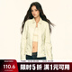 AAISUP美式復古翻領(lǐng)古早外套女2026春季新款百搭顯瘦短款修身正肩夾克潮 米白色 L