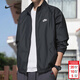 耐克（NIKE）外套男上衣 2026春季新款運動(dòng)服休閑透氣跑步快干防風(fēng)衣訓練夾克 010/深邃黑色/曬圖退10 L (175/92A)