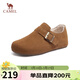 駱駝（CAMEL）松包2代全包勃肯鞋舒適深口鞋 L25W700108 駝色(全包絨里) 38