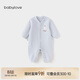 babylove嬰兒連體衣春秋季哈衣爬服男女寶寶簡(jiǎn)約薄夾棉a類(lèi)保暖衣服外出服
