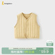 童泰（TONGTAI）嬰兒馬甲秋冬季純棉夾棉男女寶寶衣服背心坎肩馬夾上衣黃色66cm