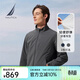 諾帝卡（NAUTICA）男裝25秋冬新款商務(wù)休閑登山呢立領(lǐng)夾克男JE5301 深碳灰01C M
