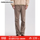 美特斯邦威直筒褲男春新款戶(hù)外舒適燈芯絨傘兵男士修身長(cháng)褲男 灰白色組 M 170 78A