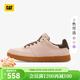 卡特（CAT）休閑鞋女鞋皮鞋新品女生防滑牛皮板鞋商場(chǎng)同款P312272 粉色 37