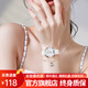 歐利時(shí)（OLEVS）品牌手表女表米菲兔聯(lián)名女士手表初高中學(xué)生手表超薄女式手表 銀白白帶/精美禮盒/定制刻字