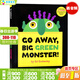 現貨 走開(kāi)大綠怪 Go Away, Big Green Monster! 英文原版繪本 吳敏蘭兒童英文洞洞面具書(shū) 人物扮演想象力培養英語(yǔ)繪本