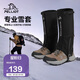 伯希和（Pelliot）雪套戶(hù)外登山防風(fēng)防雪防水CORDURA耐磨鞋套腿套16403944黑色M碼