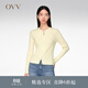 OVV【可機洗黃金羊毛】春夏熱賣(mài)女裝圓領(lǐng)拉鏈針織外套 淺黃（凈色）03 M