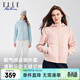 ELLE ACTIVE優(yōu)雅氣質(zhì)休閑運動(dòng)風(fēng)顯瘦外套女士春季簡(jiǎn)約百搭小清新減齡連帽外套 暗粉色 M
