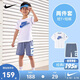 NIKE 耐克童裝男童短袖t恤+短褲2件套裝25夏季新款舒適毛圈兒童套裝