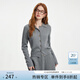 范思藍恩【可機洗】設計感針織套裝女秋冬開(kāi)衫百褶裙兩件套14247 海鷗灰(上衣） S