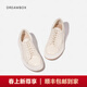 dreambox鈞博女鞋vibram白色運動(dòng)休閑板鞋高端馬皮透氣小白鞋單鞋 象牙白 38